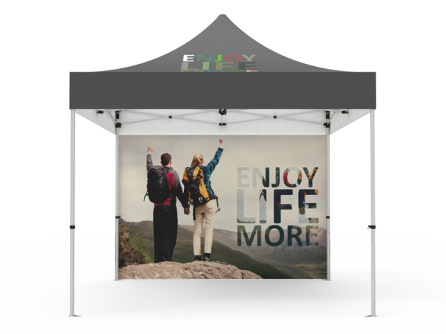 10x10ft Aluminum Pop Up Tent with back side wall