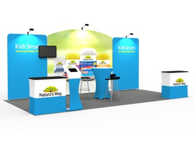 10 x 20ft Custom Trade show Booth Combo 01 10 x 20ft Custom Trade show Booth Combo 01