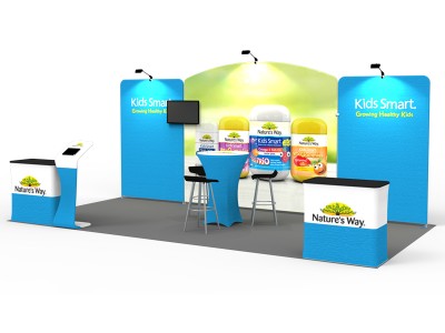10 x 20ft Custom Trade show Booth Combo 01 10 x 20ft Custom Trade show Booth Combo 01