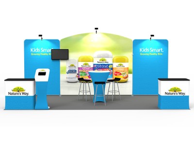 10 x 20ft Custom Trade show Booth Combo 01 10 x 20ft Custom Trade show Booth Combo 01