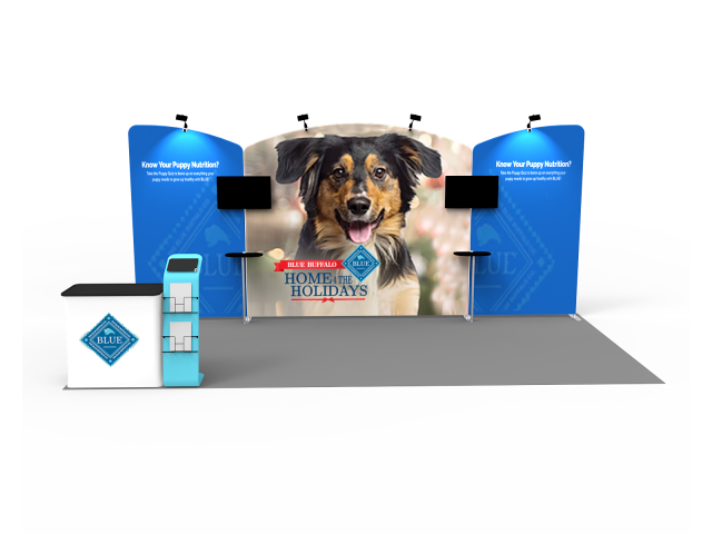 10 x 20ft Custom Trade show Booth Combo 02