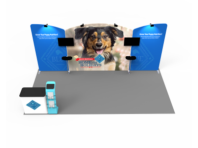 10 x 20ft Custom Trade show Booth Combo 02