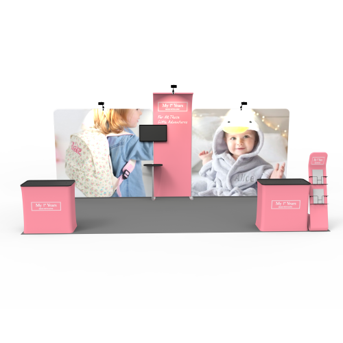 10 x 20ft Custom Trade show Booth Combo 04