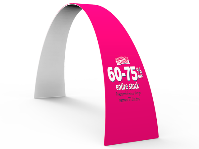 Custom Arch Banner Stand