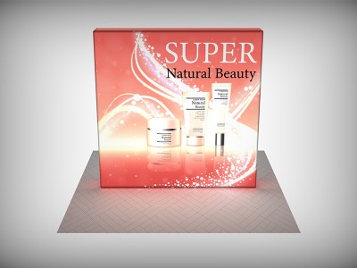 7.5ft Cube Free Standing Backlit Backwall - straight corner 7.5ft Cube Free Standing Backlit Backwall - straight corner