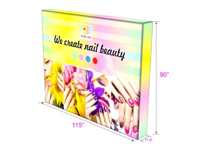 10ft Free Stand Trade Show LED Backlit Backwall 10ft Free Stand Trade Show LED Backlit Backwall