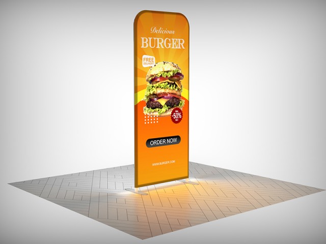 3ft Free Standing LED Backlit Display Stand 3ft Free Standing LED Backlit Display Stand