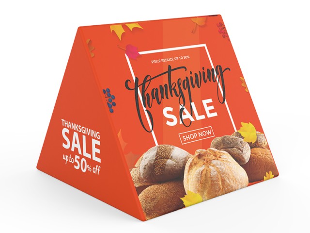 Outdoor - Small - Triangular Tension Fabric Banner Stand