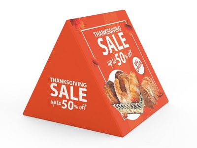 Outdoor - Small - Triangular Tension Fabric Banner Stand