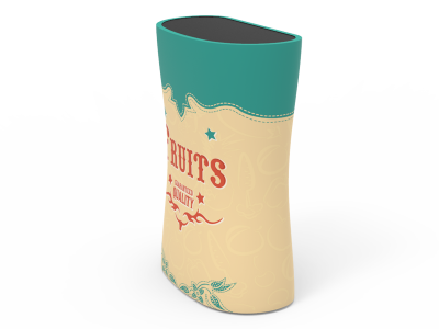 Tapered Trade Show Counter with Fabric Printing
