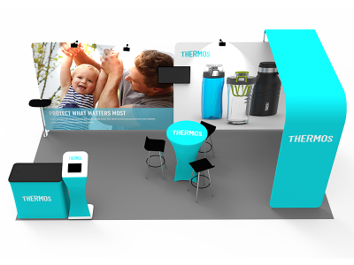 10 x 20ft Portable Exhibition Stand Display Booth 13 