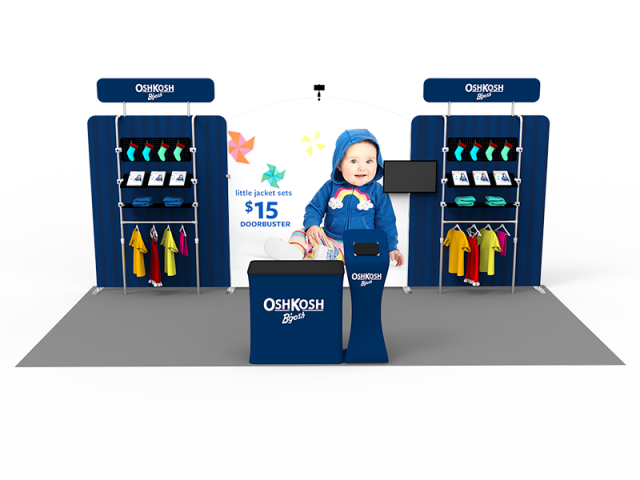 10 x 20ft Custom Trade show Booth Combo 19