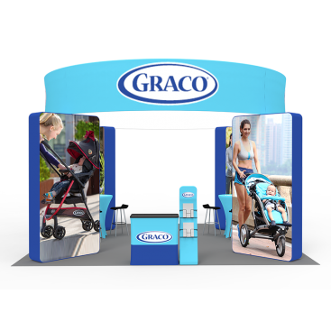 20 x 20ft Custom Trade show Booth Combo 04