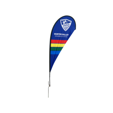 8ft Teardrop Flying Banner with Ground Spike - 2PCS