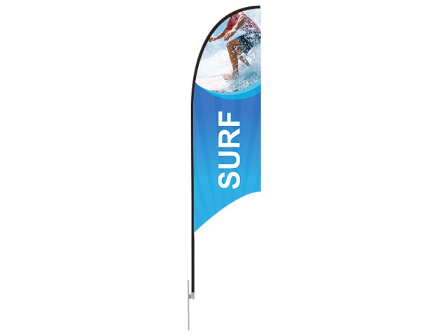 Feather Concave Flag - Medium 10ft - with Ground Spike Feather Concave Flag - Medium 10ft - with Ground Spike