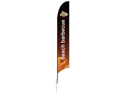 Feather Concave Flag - X-Large 17ft - with Ground Spike Feather Concave Flag - X-Large 17ft - with Ground Spike