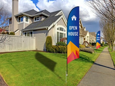 Feather Concave Flag - Large 13ft - with Ground Spike Feather Concave Flag - Large 13ft - with Ground Spike