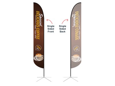Feather Convex Flag - X-Large 17ft - with Cross Base Feather Convex Flag - X-Large 17ft - with Cross Base