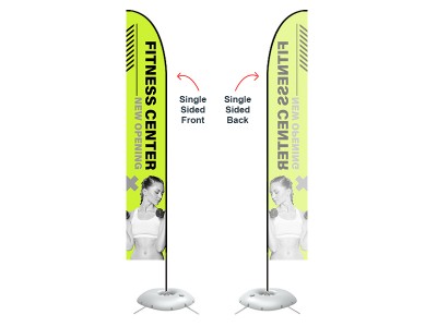 Feather Straight Flag - X-Large 17ft - with Cross Base Feather Straight Flag - X-Large 17ft - with Cross Base