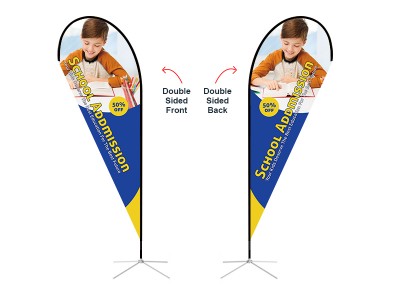 Teardrop Banner - X-Large 15ft - with Cross Base Teardrop Banner - X-Large 15ft - with Cross Base