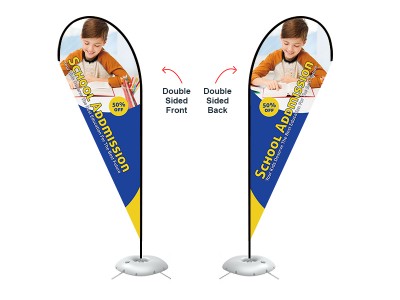 Teardrop Banner - X-Large 15ft - with Cross Base Teardrop Banner - X-Large 15ft - with Cross Base