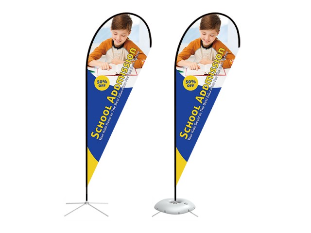 Teardrop Banner - X-Large 15ft - with Cross Base Teardrop Banner - X-Large 15ft - with Cross Base