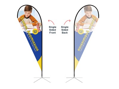 Teardrop Banner - X-Large 15ft - with Cross Base Teardrop Banner - X-Large 15ft - with Cross Base