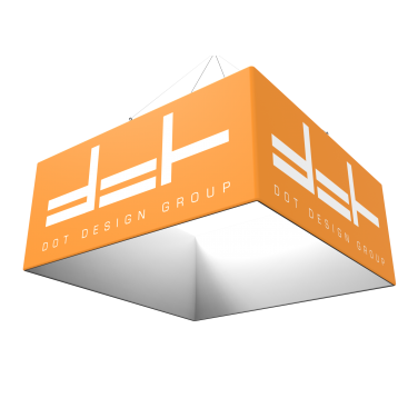 Custom Square Trade Show Hanging Banner