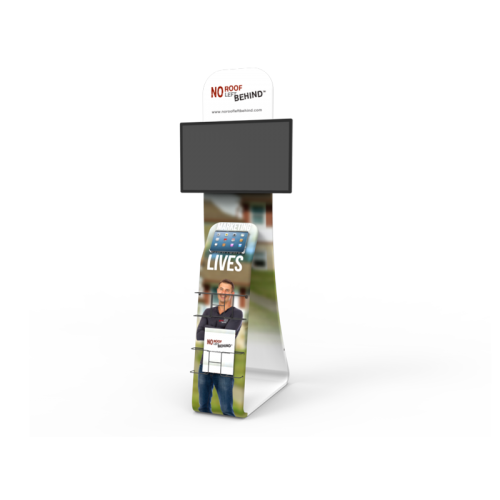 Monitor iPad Brochure Stand with Graphic
