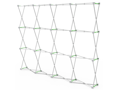 10ft Straight Expanding pop up display stand with front graphic printing 10ft Straight Expanding pop up display stand with front graphic printing