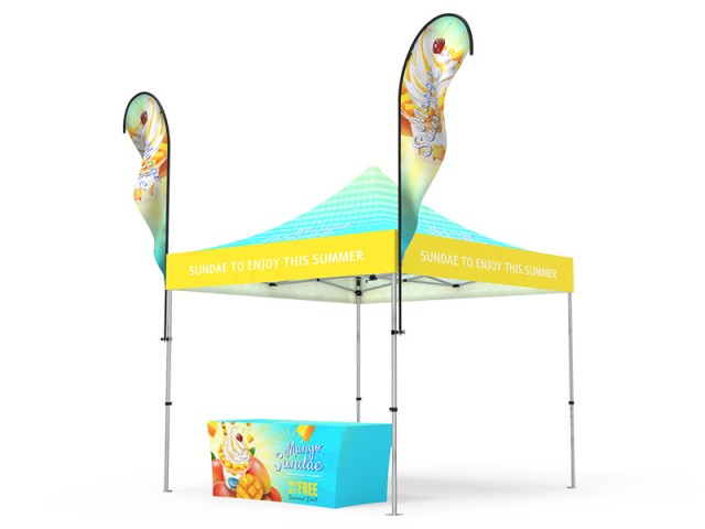 Pop-up Canopy 10x10ft Custom Package 13 Pop-up Canopy 10x10ft Custom Package 13