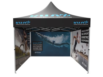 Pop-up Tent 10x10ft with Double-sided Full Backwall & 2x Double-sided Full Side Panel Pop-up Tent 10x10ft with Double-sided Full Backwall & 2x Double-sided Full Side Panel