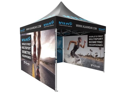 Pop-up Tent 10x10ft with Double-sided Full Backwall & 2x Double-sided Full Side Panel Pop-up Tent 10x10ft with Double-sided Full Backwall & 2x Double-sided Full Side Panel