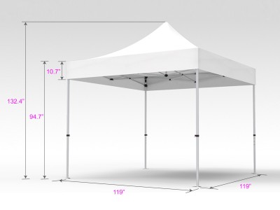 Pop-up Tent 10x10ft with Double-sided Full Backwall & 2x Double-sided Full Side Panel Pop-up Tent 10x10ft with Double-sided Full Backwall & 2x Double-sided Full Side Panel