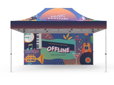 Pop-up Tent 10x15ft with Double-Sided Full Backwall Pop-up Tent 10x15ft with Double-Sided Full Backwall