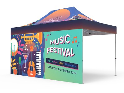 Pop-up Tent 10x15ft with Double-Sided Full Backwall Pop-up Tent 10x15ft with Double-Sided Full Backwall