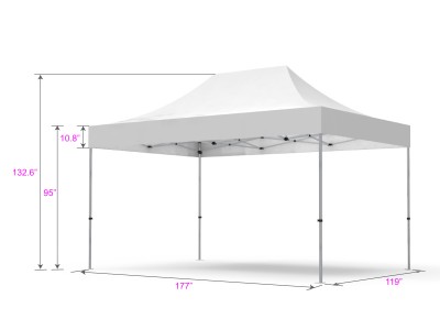 Pop-up Tent 10x15ft with Double-Sided Full Backwall Pop-up Tent 10x15ft with Double-Sided Full Backwall