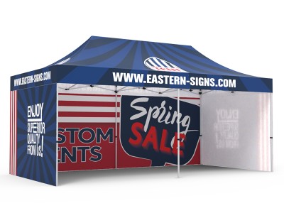 Pop-up Tent 10x20ft with Single-sided Full Backwall & 2x Single-sided Full Side Panel Pop-up Tent 10x20ft with Single-sided Full Backwall & 2x Single-sided Full Side Panel