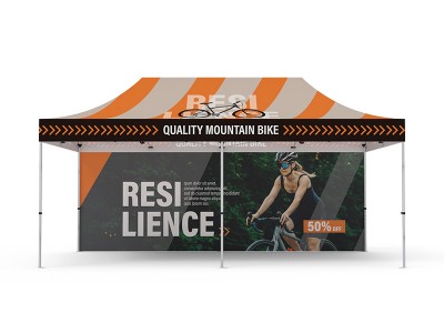 Pop-up Tent 10x20ft with Double-Sided Full Backwall Pop-up Tent 10x20ft with Double-Sided Full Backwall