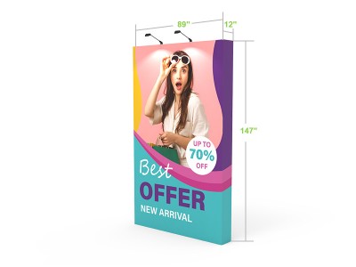 Straight - 8x12ft - Pop Up Banner Display Straight - 8x12ft - Pop Up Banner Display