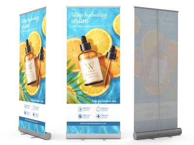 Standard Single Side Printed Roll Up Banner Stand