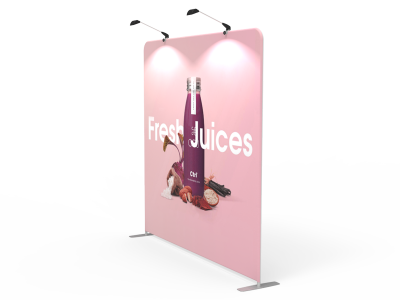 8ft Straight Tension Fabric Trade Show Display Wall 8ft Straight Tension Fabric Trade Show Display Wall