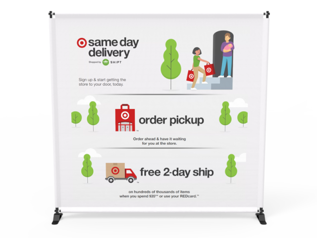 Size Adjustable Step and Repeat Banner