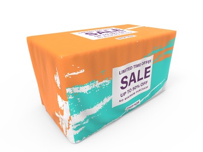 4ft branded printing fitted fabric table cloth 4ft branded printing fitted fabric table cloth