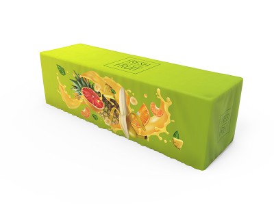 8ft branded printing fitted fabric table cloth 8ft branded printing fitted fabric table cloth