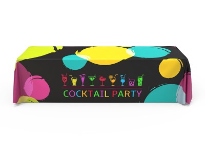 8ft Loose fit printed fabric table cloth 8ft Loose fit printed fabric table cloth