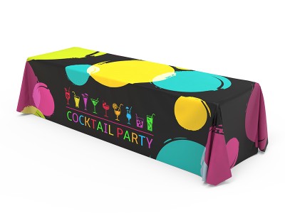 8ft Loose fit printed fabric table cloth 8ft Loose fit printed fabric table cloth