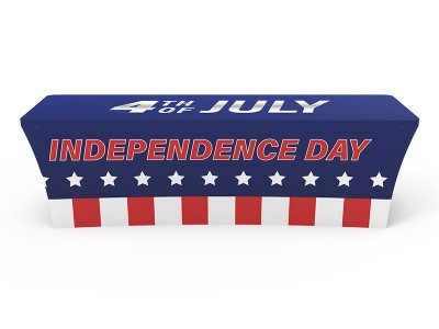 8ft Stretch Fit Branded Printing Table Cover with Open Back 8ft Stretch Fit Branded Printing Table Cover with Open Back