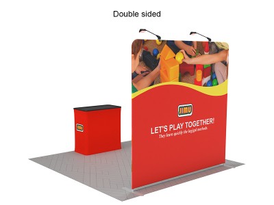 Custom Branded Straight 8ft trade show display kit 01