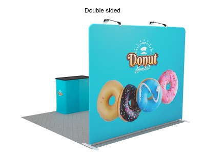 Custom Branded Straight 10ft trade show display kit 02 Custom Branded Straight 10ft trade show display kit 02